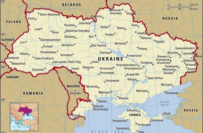 Die Ukraine im Lichtnetz halten